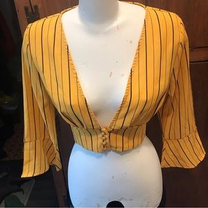 NEW ! Iris Striped Crop Top - Size Medium